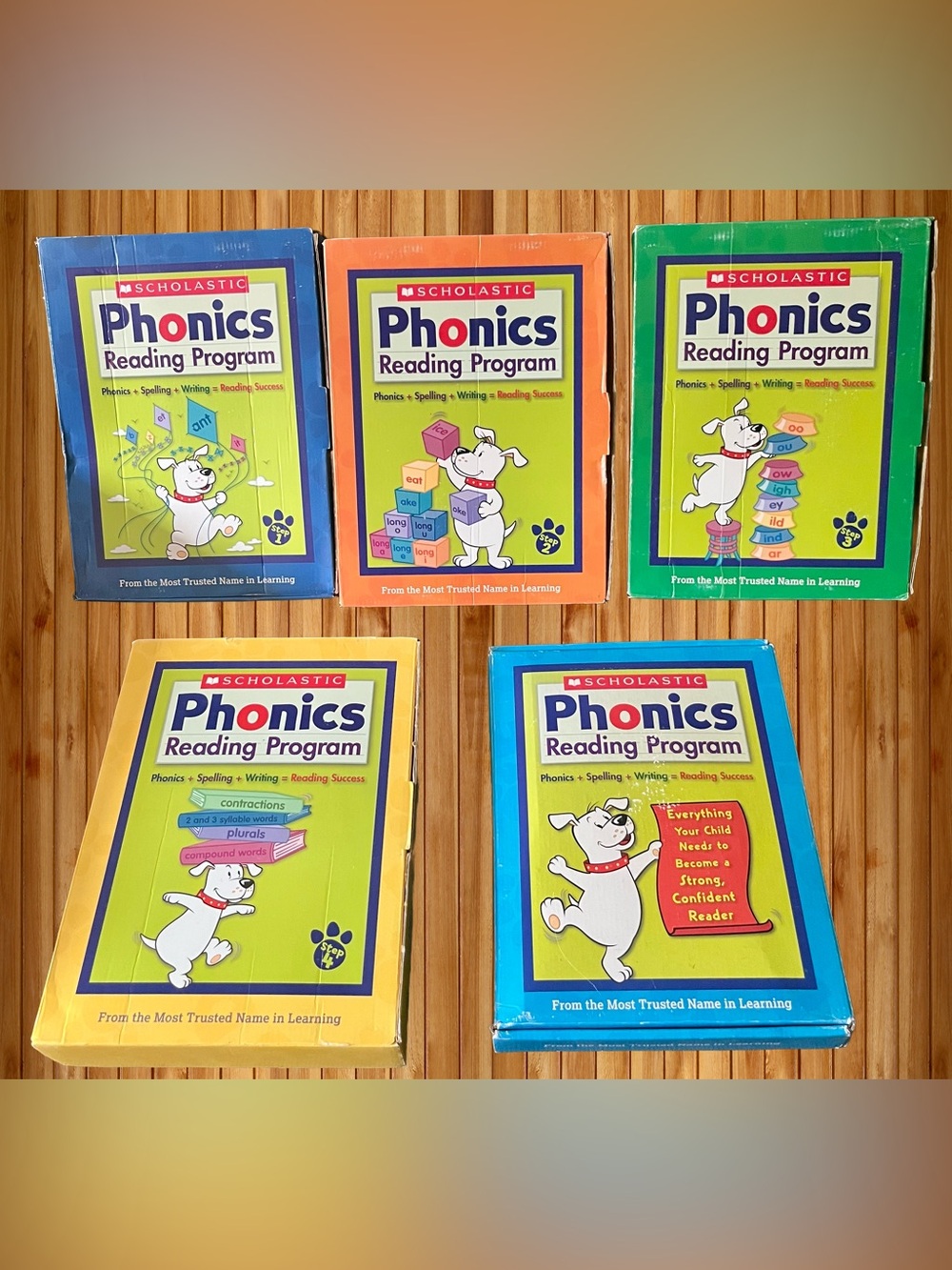 EUC Scholastic Phonics Reading Program Complete 5-box Set